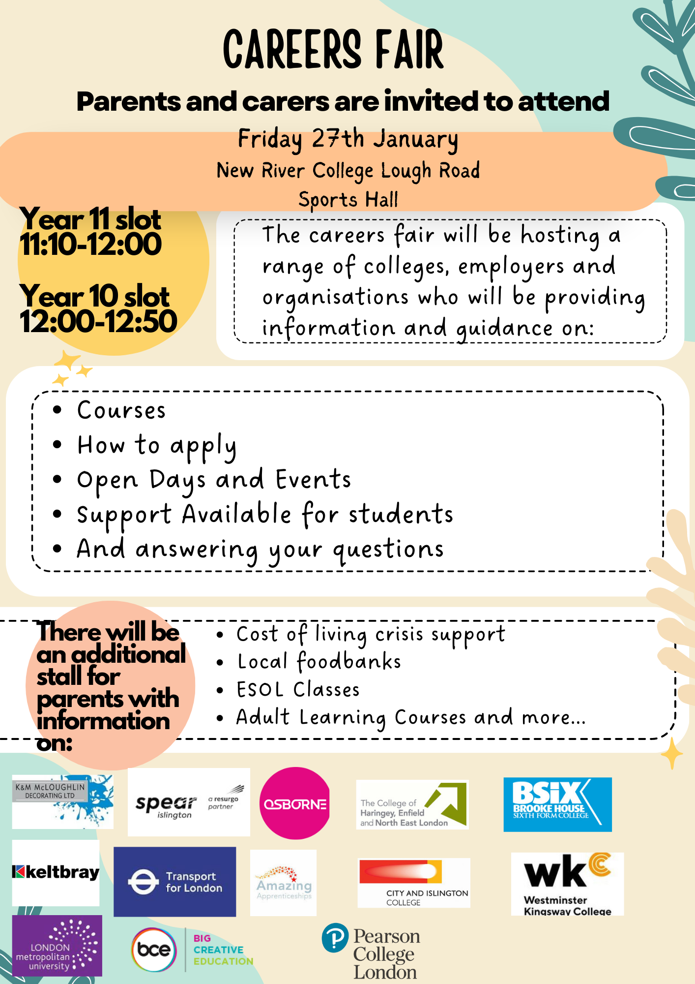 Parent and carer Careers Fair invite letter  (1)